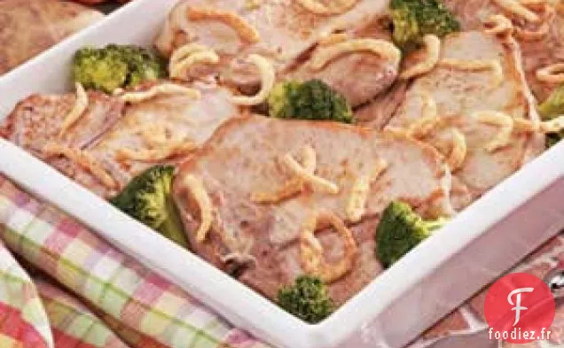 Côtelettes et Frites Cuites au Four