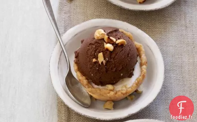 Cupcakes à La Crème Glacée au Chocolat et aux Noisettes