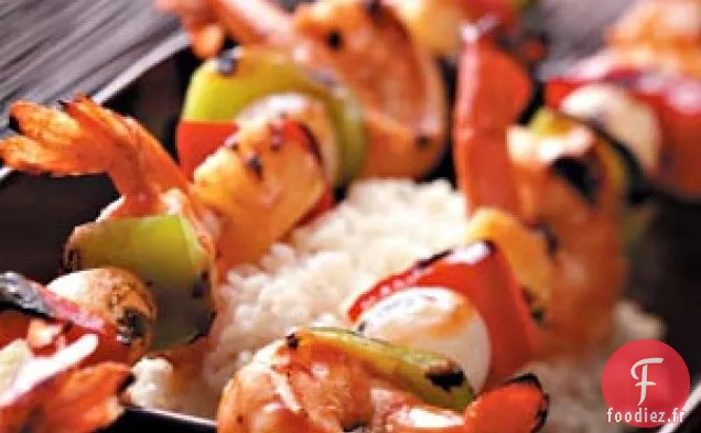 Brochettes de Crevettes Acidulées