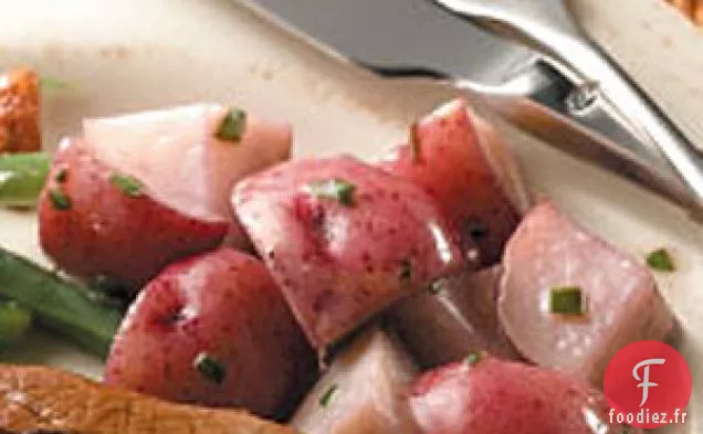 Pommes de Terre Rouges au basilic pour 2