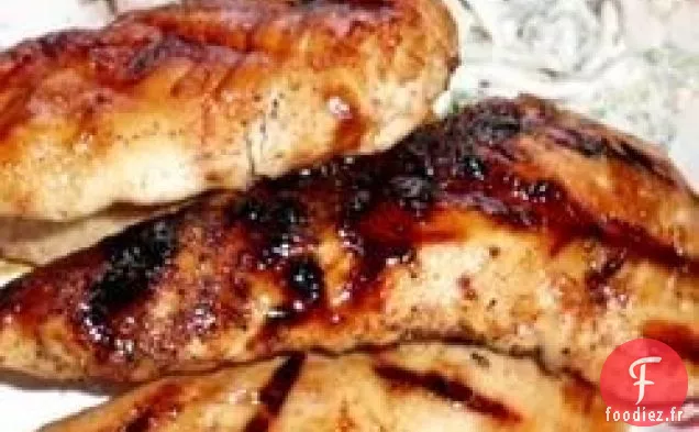 Poulet Glacé au Miel et aux Pommes