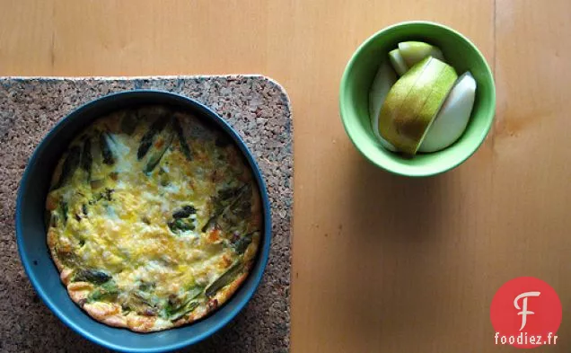 Frittata Aux Poireaux Et Asperges