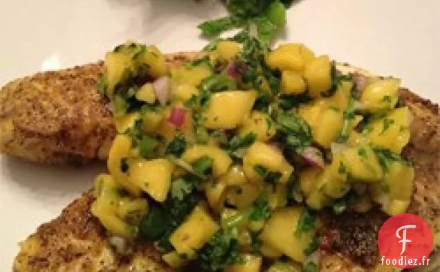 Tilapia au Curry avec Salsa à la Mangue