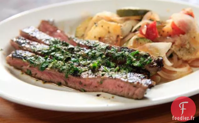 Steak Expresso avec Courgettes et Pommes de Terre au Four