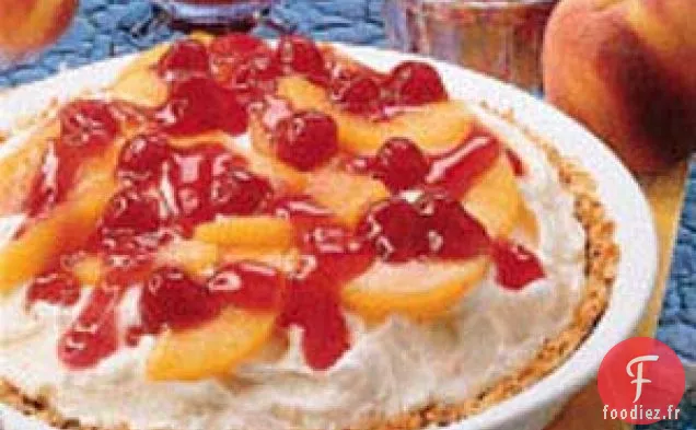Tarte à la Crème Glacée Melba aux Pêches