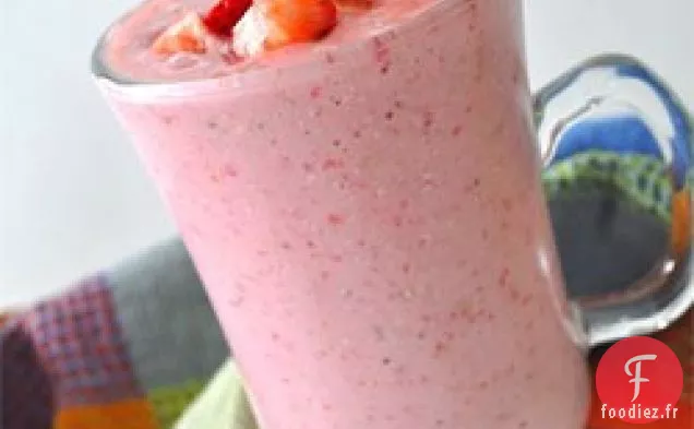 Smoothie Petit déjeuner Aux Fraises et à l'Avoine