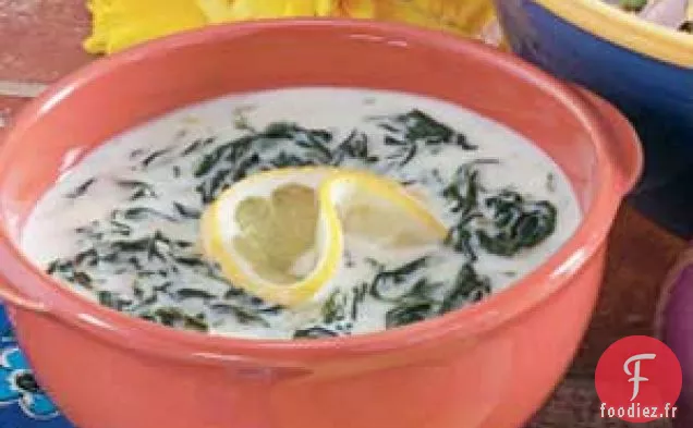 Soupe à la Crème d'Épinards
