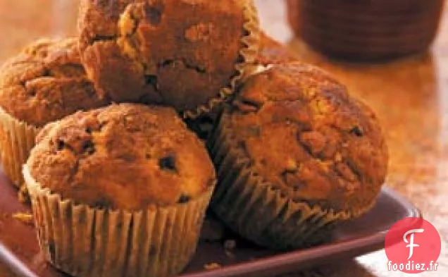 Muffins à La Citrouille et à la Cannelle à Double Puce