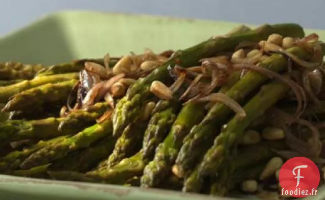Recette D'Asperges Rôties Aux Pignons De Pin