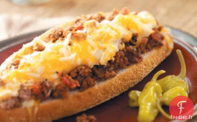 Lasagne cuite au four dans un petit pain