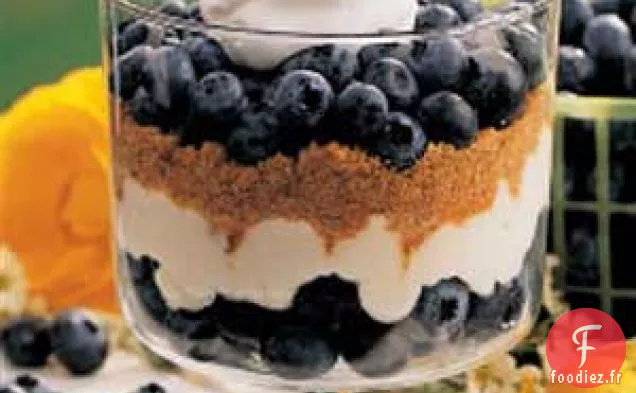 Dessert Graham aux Bleuets