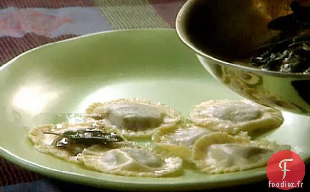 Raviolis de Courge Musquée au Beurre Noisette à la Sauge et Chocolat Doux-Amer