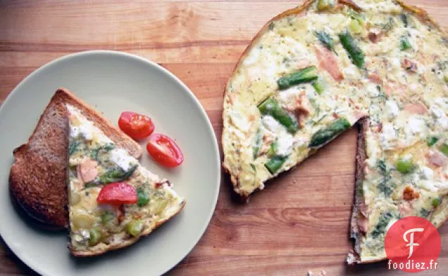 Frittata Au Saumon, Asperges Et Aneth