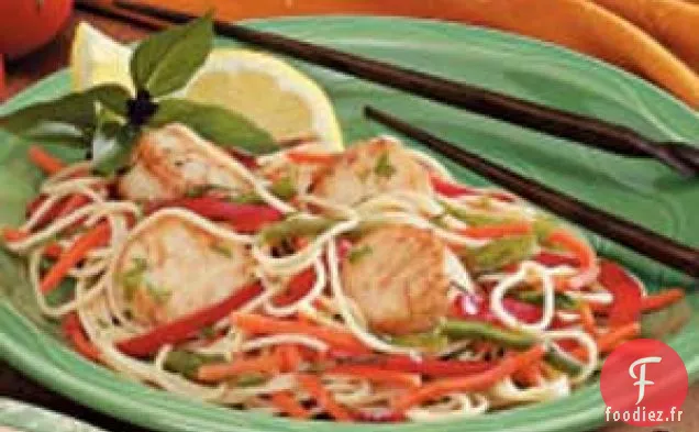 Pétoncles aux Spaghettis