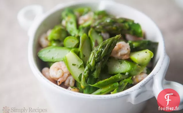 Salade D'Asperges Aux Crevettes