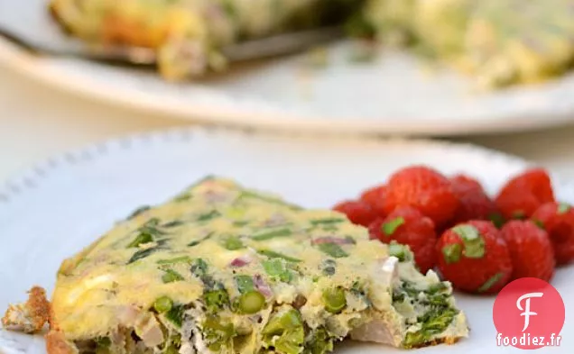 Frittata De Printemps Aux Asperges Et Radis