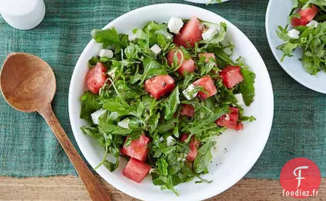 Salade de Roquette, Pastèque et Feta