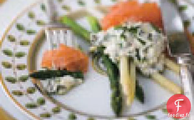 Asperges au Saumon Fumé et Sauce Gribiche