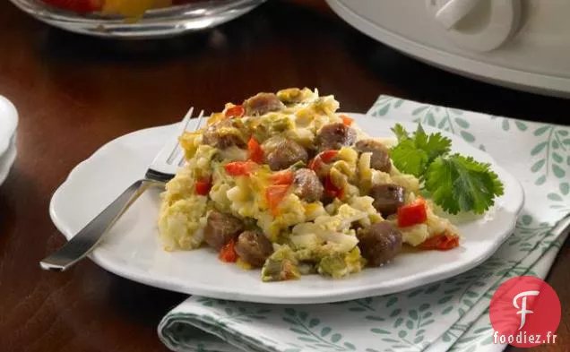 Casserole de Petit-déjeuner pour la Nuit à la Mijoteuse