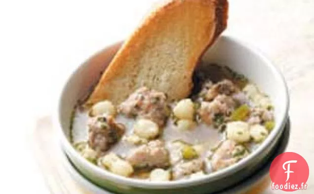 Soupe à la Saucisse Hominy