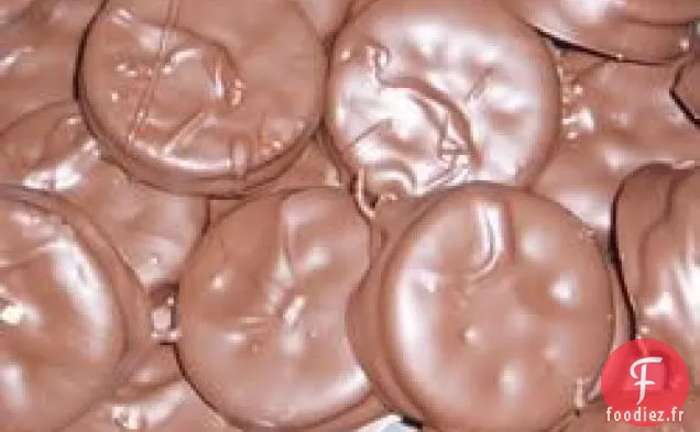 Craquelins Au Beurre D'Arachide Enrobés De Chocolat