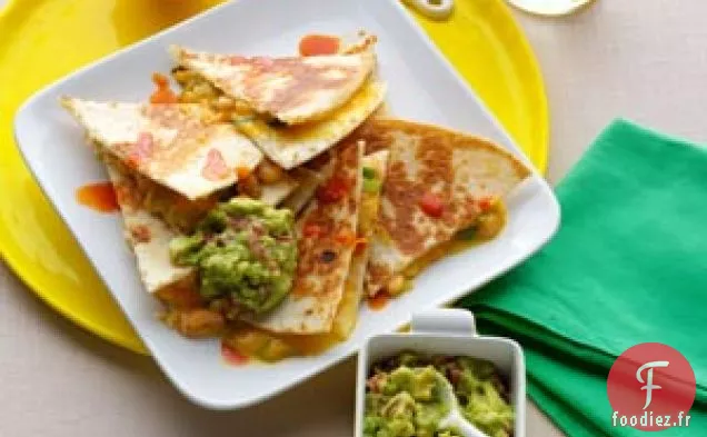 Quesadillas aux Crevettes et au Piment Vert Super Rapides