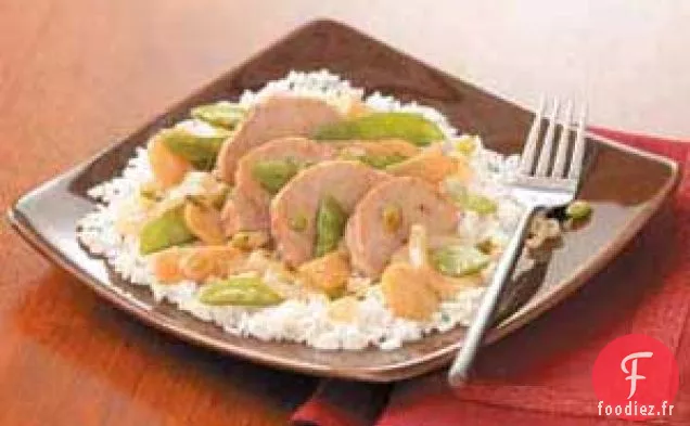 Mélange de Porc aux Pois Mange-Tout