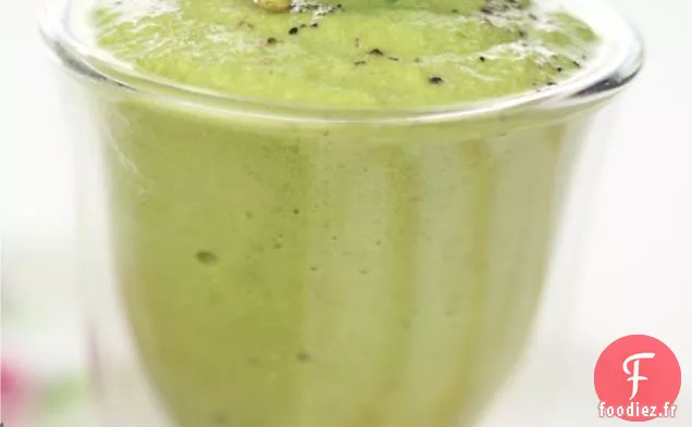 Soupe Froide D'Asperges Avec Pastèque Grillée