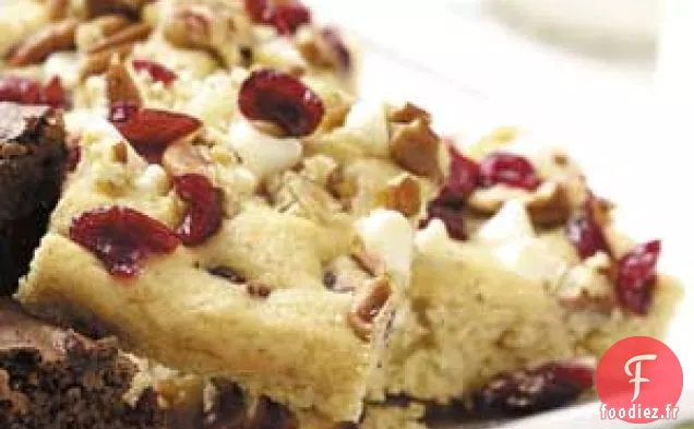 Blondies aux Canneberges Blanches