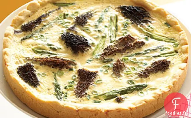 Quiche aux Asperges et Morilles