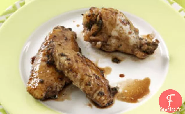Ailes De Poulet Glacées Au Balsamique