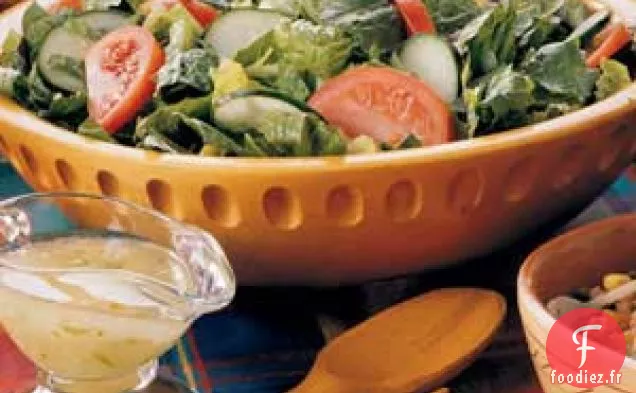 Salade avec Vinaigrette au Citron Vert