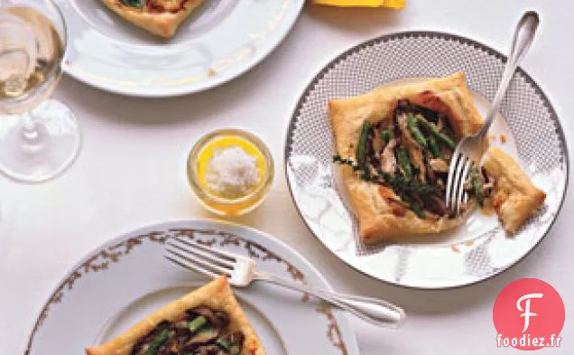 Tartes Aux Asperges Et Champignons