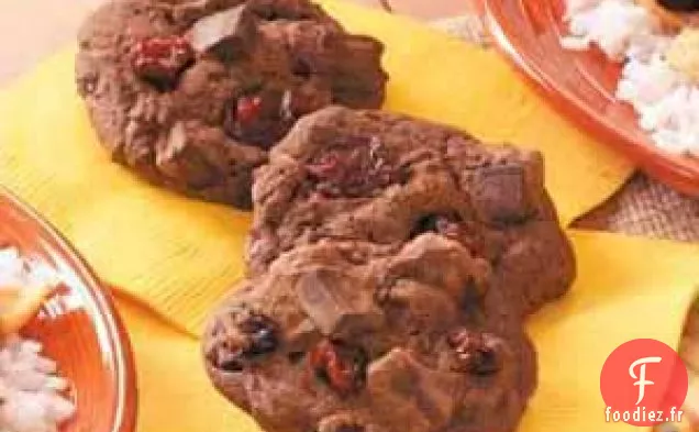 Biscuits aux Morceaux de Chocolat aux Cerises