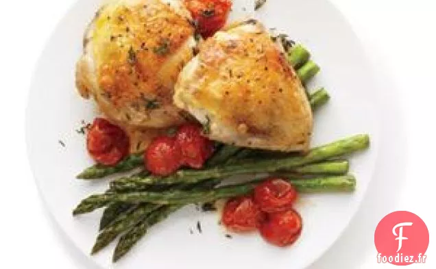 Poulet Rôti Aux Asperges