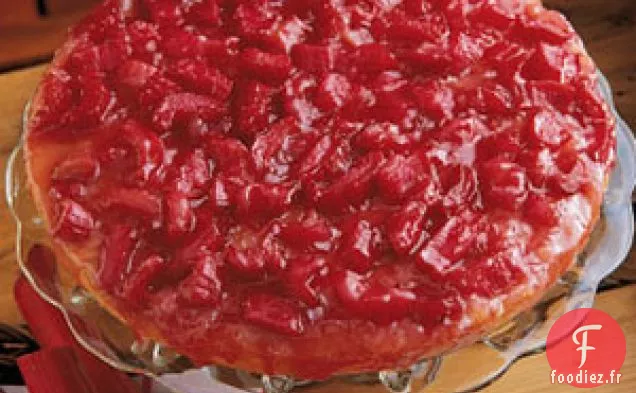 Gâteau Renversé à la Rhubarbe