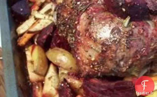 Agneau Rôti aux Légumes Racines