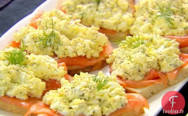 Tartines de Saumon Fumé et Salade aux Œufs