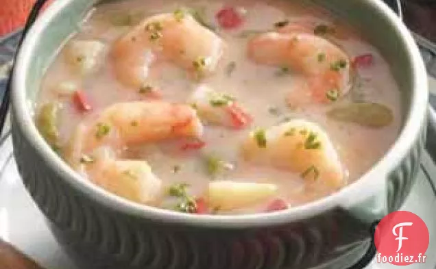 Chaudrée De Crevettes Faible En Gras