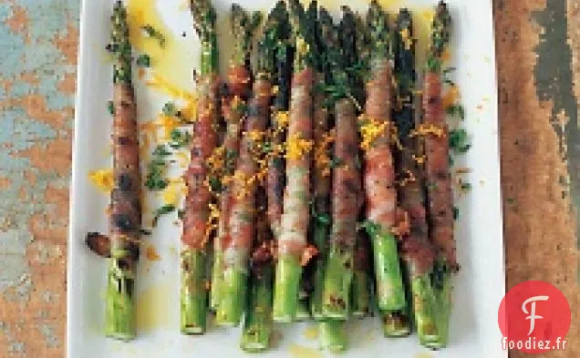 Asperges Enveloppées De Pancetta À La Citronnette