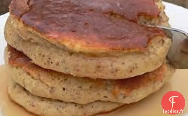 Crêpes Moelleuses au Germe de Blé et Compote de Pommes