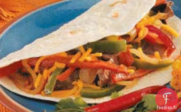 Fajitas au Steak Mexicain