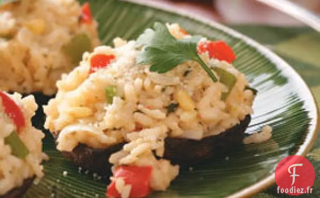 Champignons Portobello Farcis au Risotto