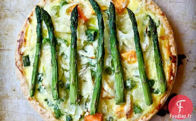 Tarte Aux Asperges Et À La Courge