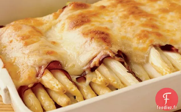 Gratin d'Asperges Blanches et Jambon