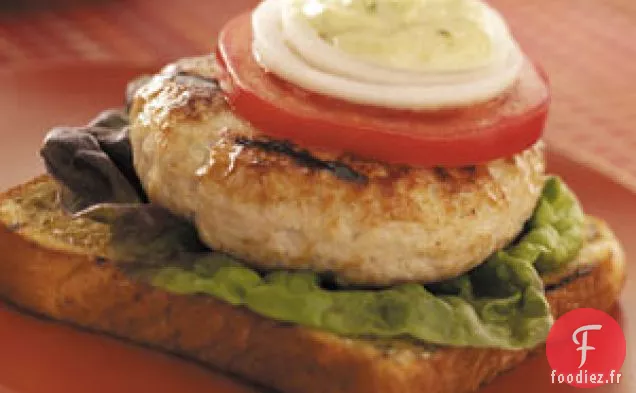 Burgers de Dinde à Face Ouverte
