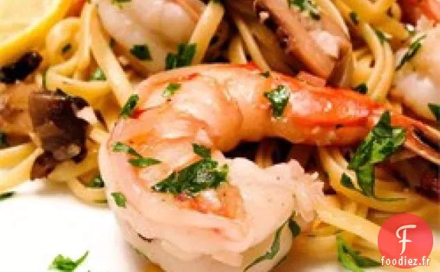 Crevettes Scampi avec des Pâtes