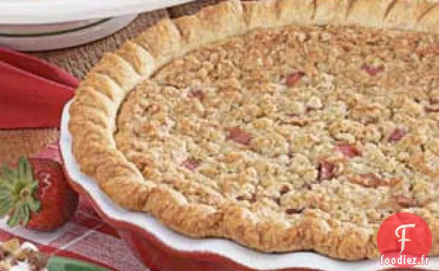 Tarte à la Rhubarbe à La Crème Sure