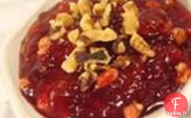 Relish Strachan aux Canneberges Fraîches et à l'Orange