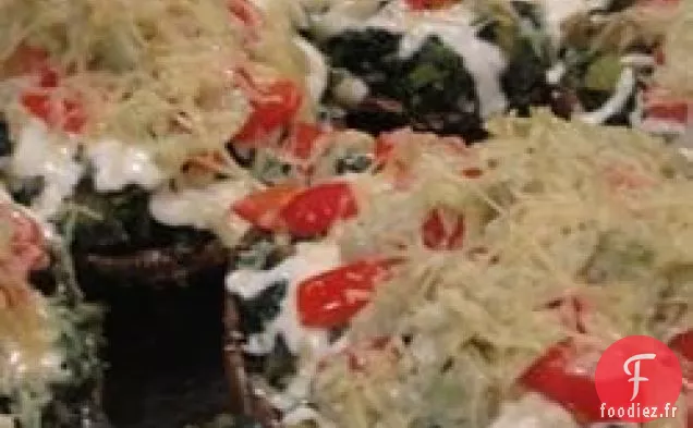 Champignons Portobello Farcis aux Légumes